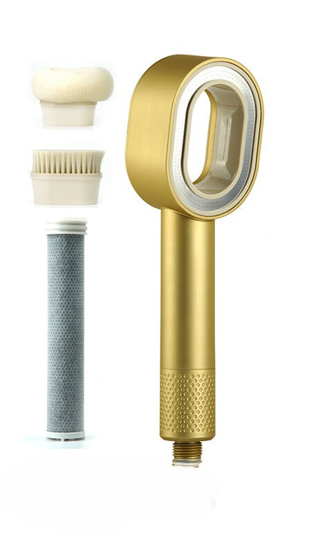 SORA – Hochdruck-Duschkopf Schwamm, Bürste und Filter - Komplettpaket
